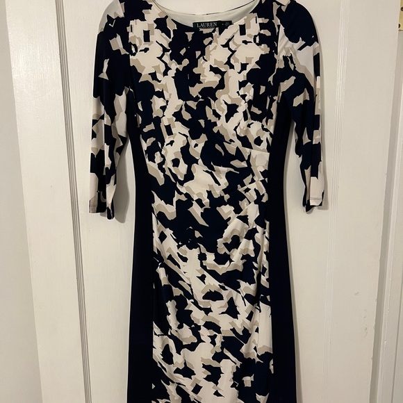 Lauren Ralph Lauren 3/4 Sleeve Sheath Dress - Picture 1 of 2